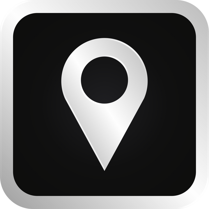 Silver Location Pin Icon